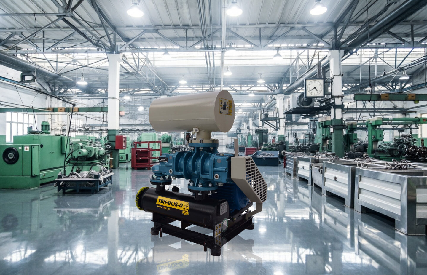 Воздуходувка УВН-3.7,5.Ш: надежное решение для систем аэрации и пневмотранспорта